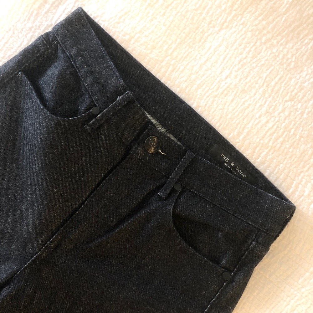 Rag + Bone Indigo Straight Leg/Slim Fit Jeans